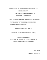 THE IMPACT OF EMPLOYEE MOTIVATION ON PRODUCTIVITY (1).doc